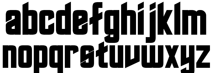 Roddenberry Bold Font LOWERCASE
