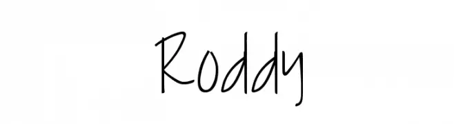 Roddy  नि: शुल्क फ़ॉन्ट्स डाउनलोड