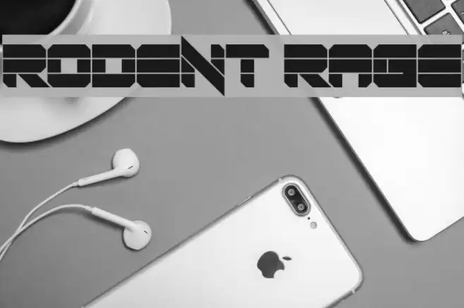 Rodent Rage Font examples
