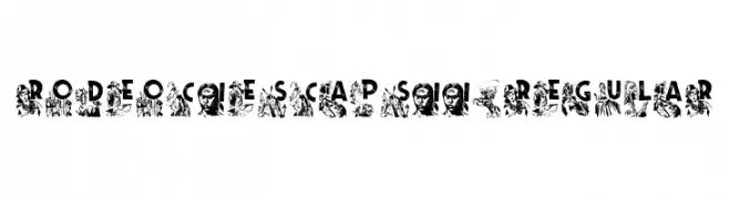 RodeoCIESCAPSII-Regular  font caratteri gratis
