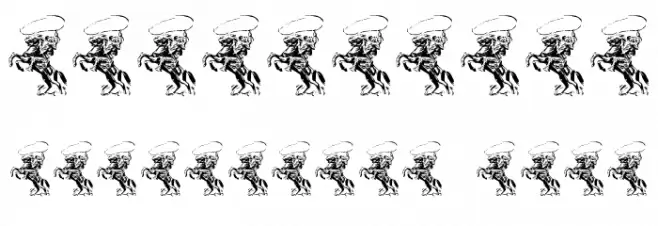 RodeoCIESCAPSII-Regular Font Alte caractere