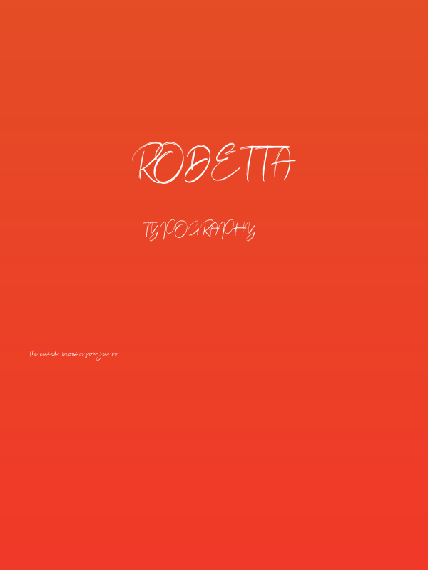 Rodetta Poster
