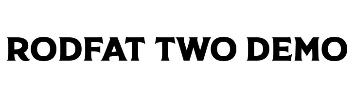Rodfat Two Demo  フリーフォントのダウンロード