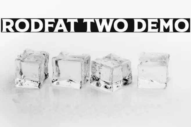 Rodfat Two Demo Font examples