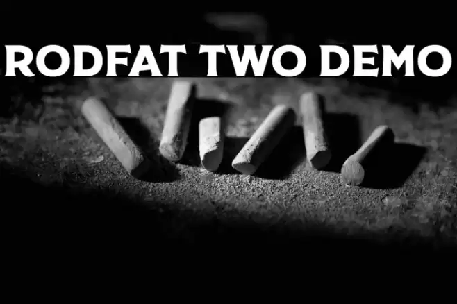 Rodfat Two Demo Font examples