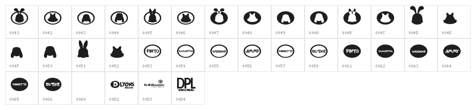 Rodfellowbats Character Map