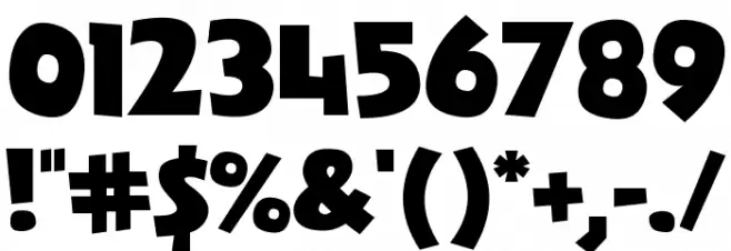 Rodfellows Wacky Font OTHER CHARS