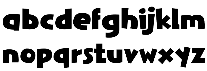 Rodfellows Wacky Font LOWERCASE