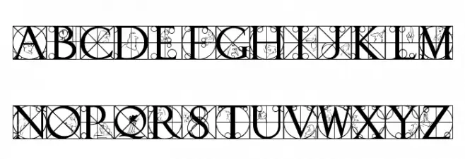 RodgauCaps フォント 大文字