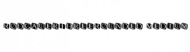 RodgauerThreeRounded Medium  Fuentes Gratis Descargar