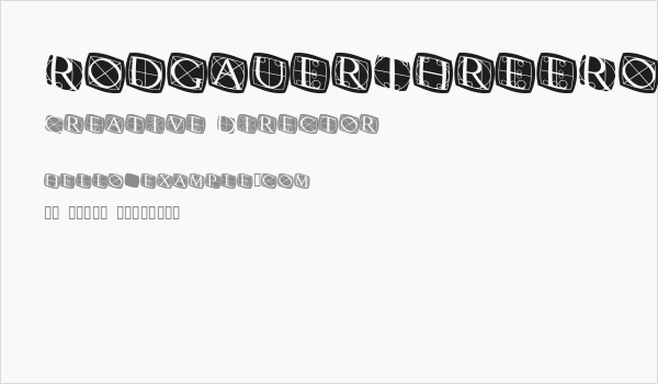 RodgauerThreeRounded Medium Business Card