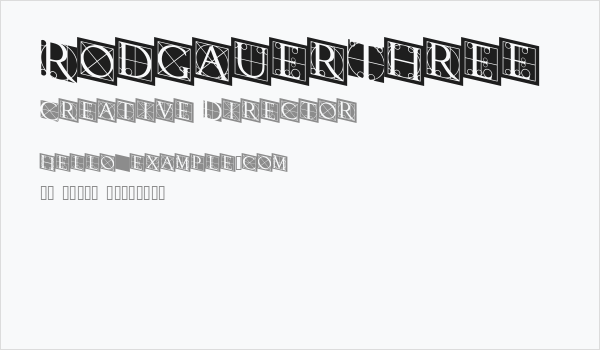 RodgauerThree Business Card