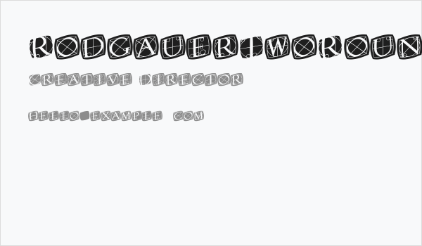 RodgauerTwoRounded-Medium Business Card
