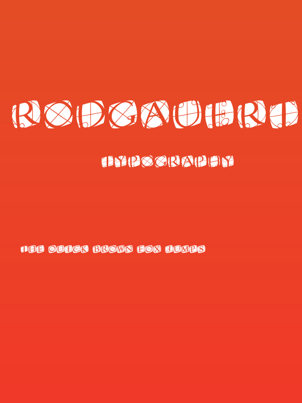 RodgauerTwoRounded-Medium Poster
