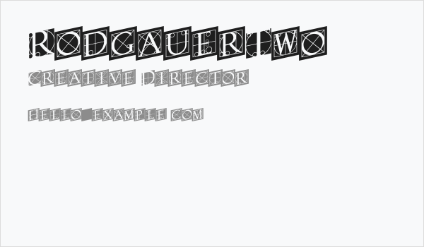 RodgauerTwo Business Card