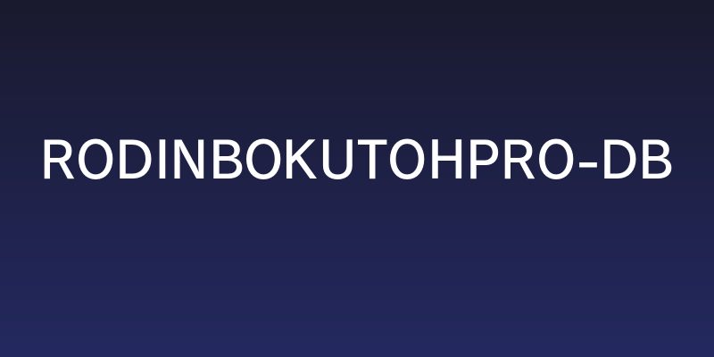 RodinBokutohPro-DB Social Header