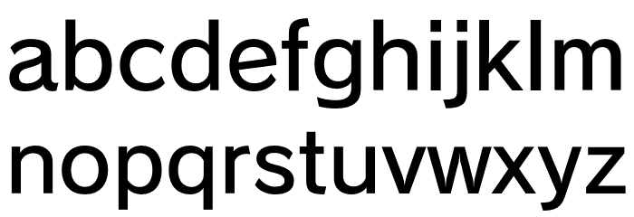 RodinBokutohPro-DB Font LOWERCASE