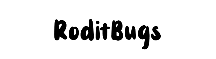 Rodit Bugs  Скачать бесплатные шрифты