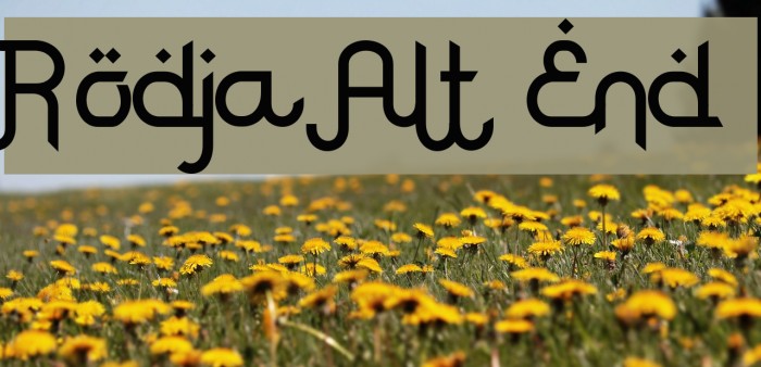 Rodja Alt End Font examples