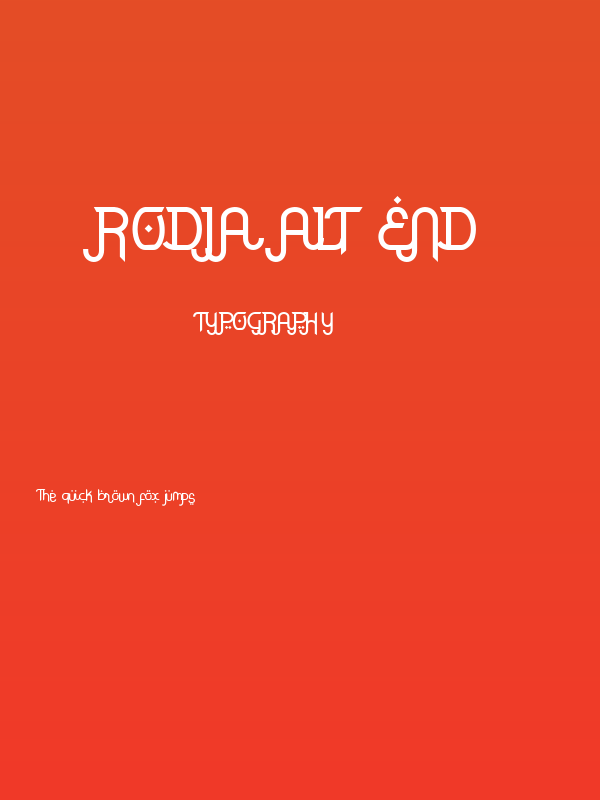 Rodja Alt End Poster