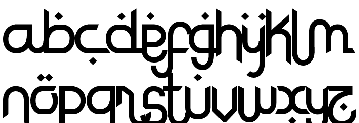 Rodja Alt End Font LOWERCASE