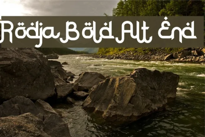 Rodja Bold Alt End Example 1