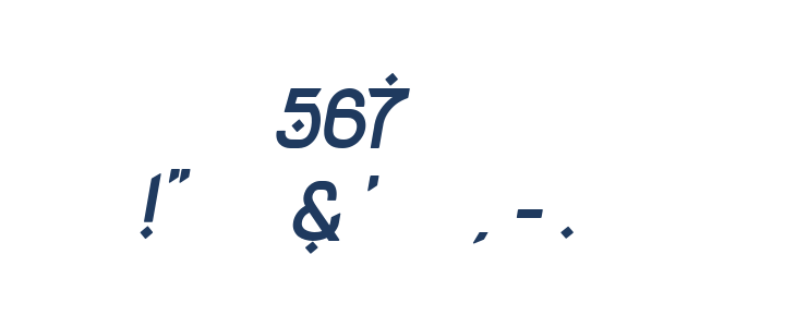 Rodja Bold Slanted Other Characters