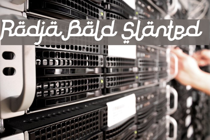 Rodja Bold Slanted Example 2