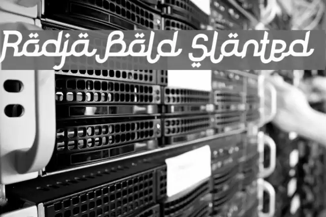 Rodja Bold Slanted Font examples