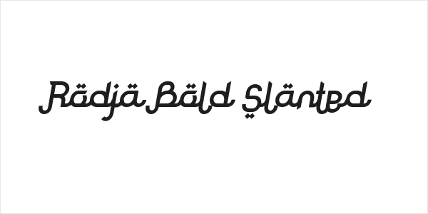 Rodja Bold Slanted Logo
