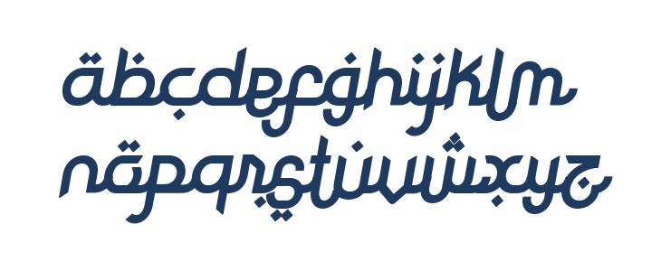 Rodja Bold Slanted Lowercase