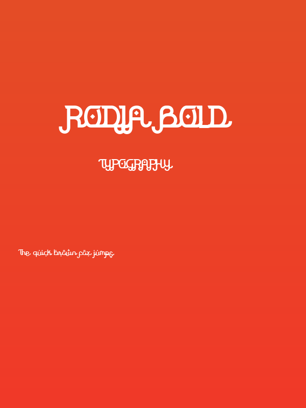 Rodja Bold Poster