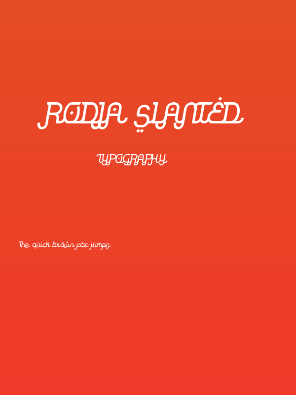 Rodja Slanted Poster