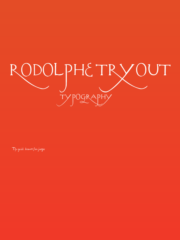 Rodolphe Tryout Poster