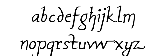 Rodolphe Tryout Font LOWERCASE
