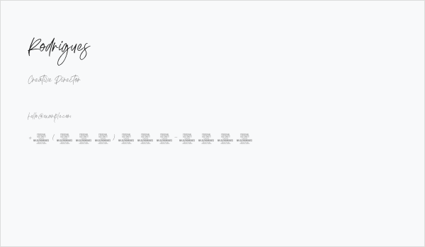 Rodrigues Business Card