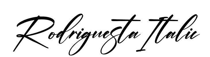 Rodriguesta Italic  Frei Schriftart Herunterladen