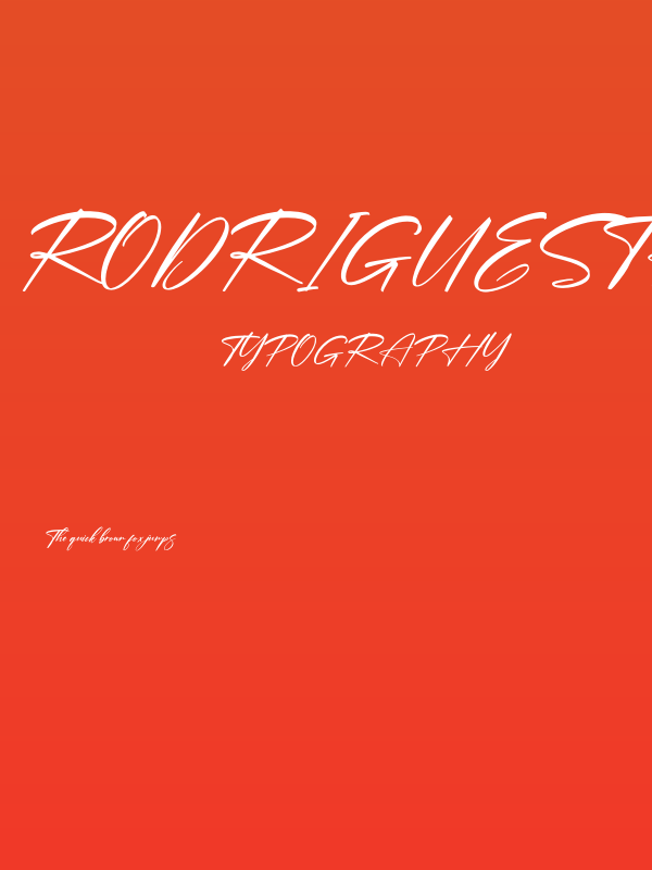 Rodriguesta Italic Poster