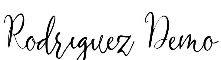 Rodriguez Demo  Free Fonts Download
