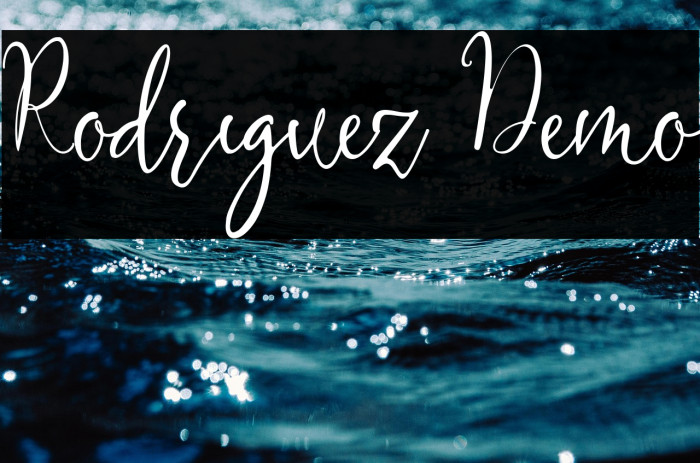 Rodriguez Demo Example 1