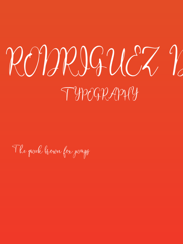 Rodriguez Demo Poster