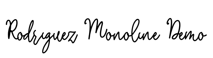 Rodriguez Monoline Demo  Frei Schriftart Herunterladen