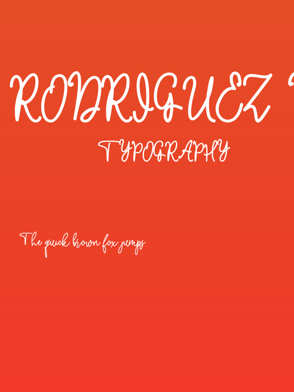 Rodriguez Monoline Demo Poster