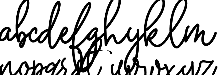 Rodriguez Monoline Demo Schriftart Kleinbuchstaben