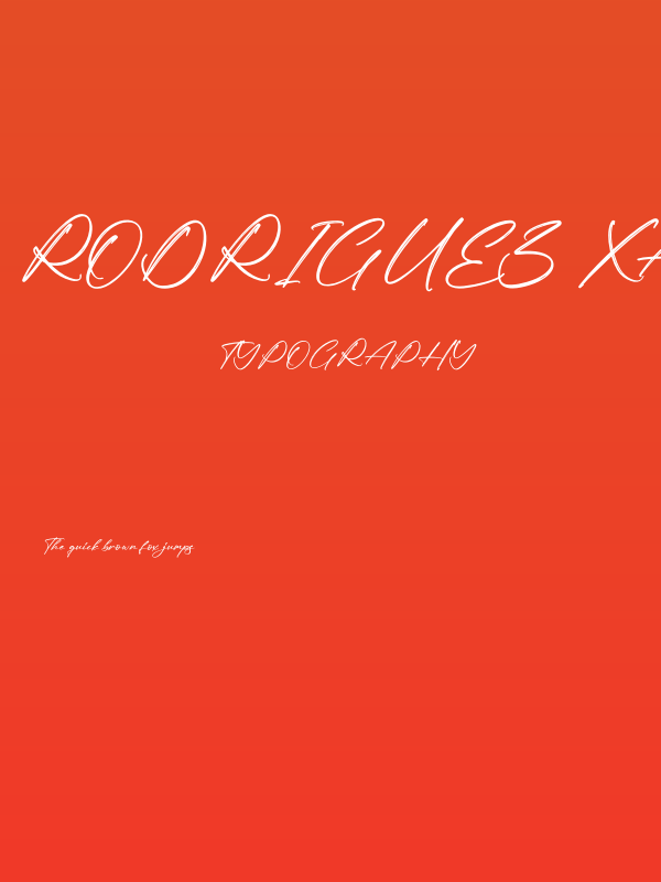 Rodriguez Xavier Poster