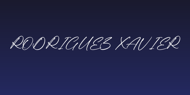 Rodriguez Xavier Social Header