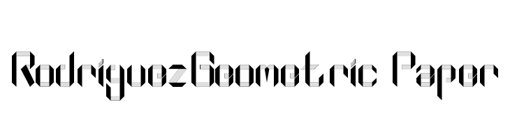 Rodriguez_Geometric Paper  免费字体下载