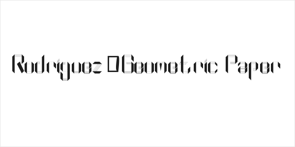 Rodriguez_Geometric Paper Logo
