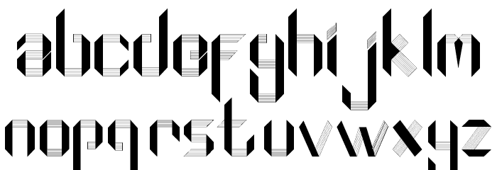 Rodriguez_Geometric Paper Font LOWERCASE