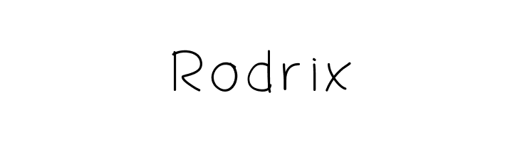 Rodrix  नि: शुल्क फ़ॉन्ट्स डाउनलोड